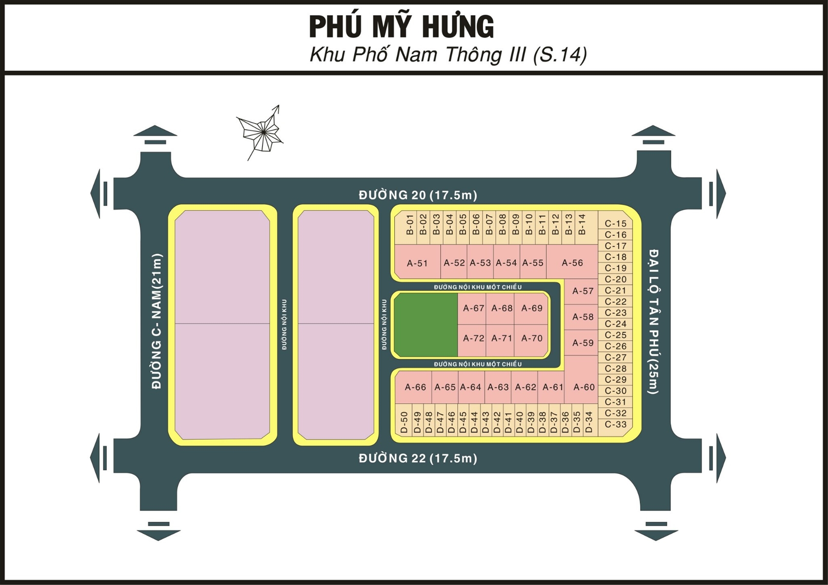 bản đồ dự án nam thông 3 phú mỹ hưng
