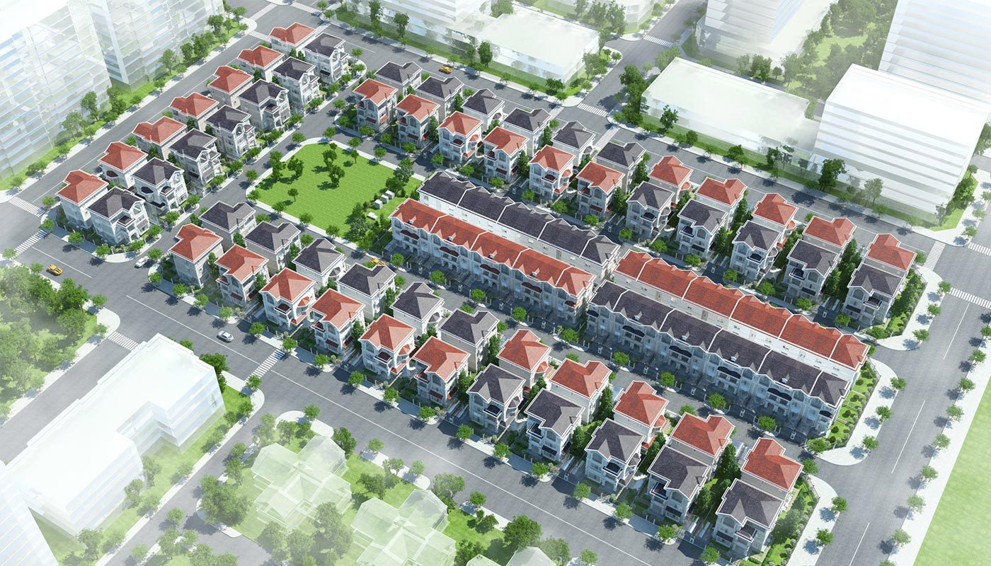 bản đồ khu biệt thự nam viên
